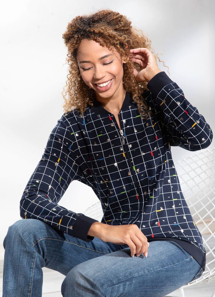 Blousejasje met geribd breisel 