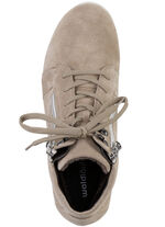 Waldläufer veterlaarsje met glittersteentjes aan de zijkant ZANDBEIGE