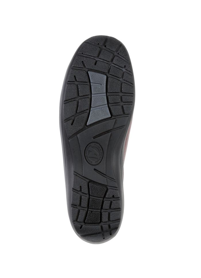 ELENA EDEN pantoffels gemaakt van nappaleer BORDEAUX-ZWART