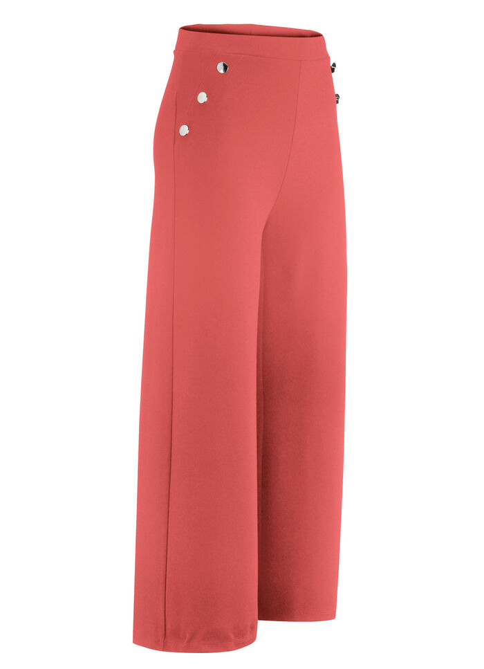 Culotte met decoratieve knopen ORANJE