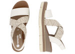 Remonte sandalen met gevlochten details LICHTBEIGE-ZAND