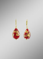 Oorbellen met Murano glaskralen 