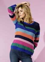 Trui met blokstreepdessin 