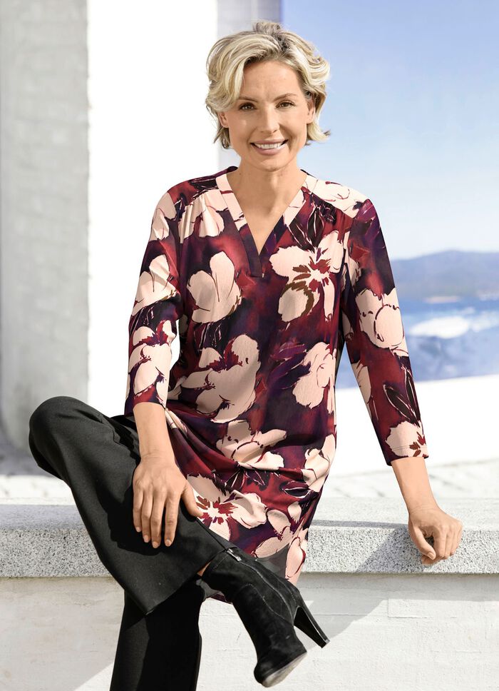 Shirttuniek in extra lengte 