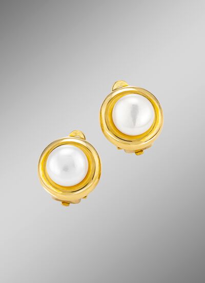 Clipoorbellen met gekweekte zoetwaterparels 