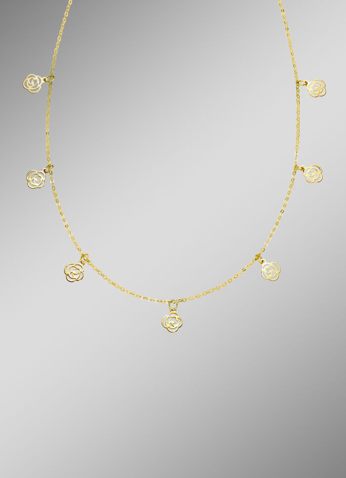 Geweldige ankerketting met rozen 