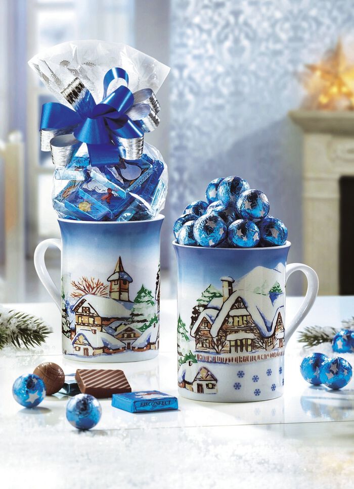 Kopjes winterlandschap, set van 2, met zoete vulling 