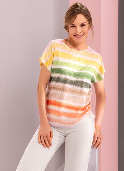 Shirt met zijdelingse sluitingsmogelijkheid 