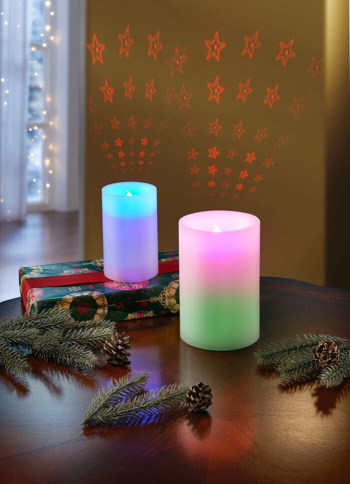 LED-kaars met projectie 
