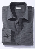 Shirt in 4 kleuren met borstzak DONKERGRIJS