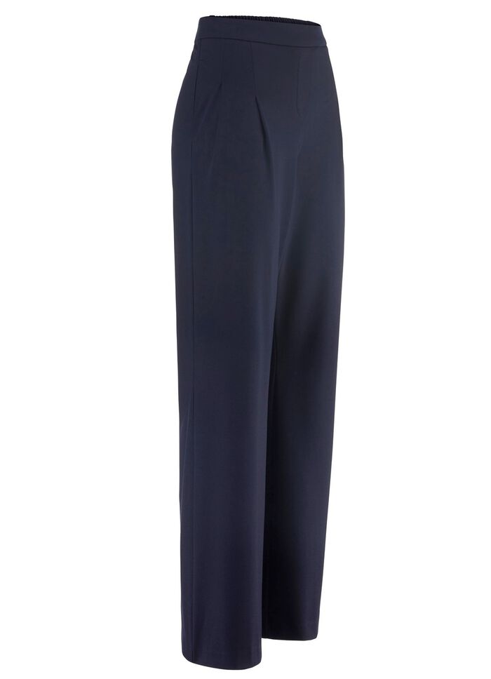 Broek met modieus uitlopende enkels 