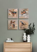 Schilderijenset, 4 stuks 