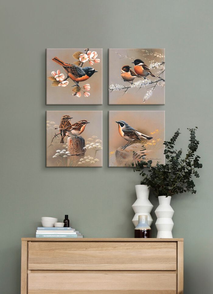 Schilderijenset, 4 stuks 