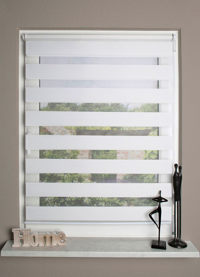 Kettingbediend rolgordijn met klembeugels 