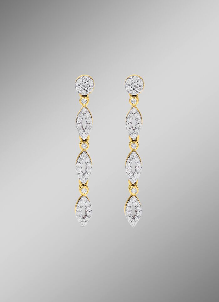 Chique oorknopjes met 80 diamanten 