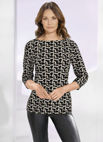 Shirt met boothals 
