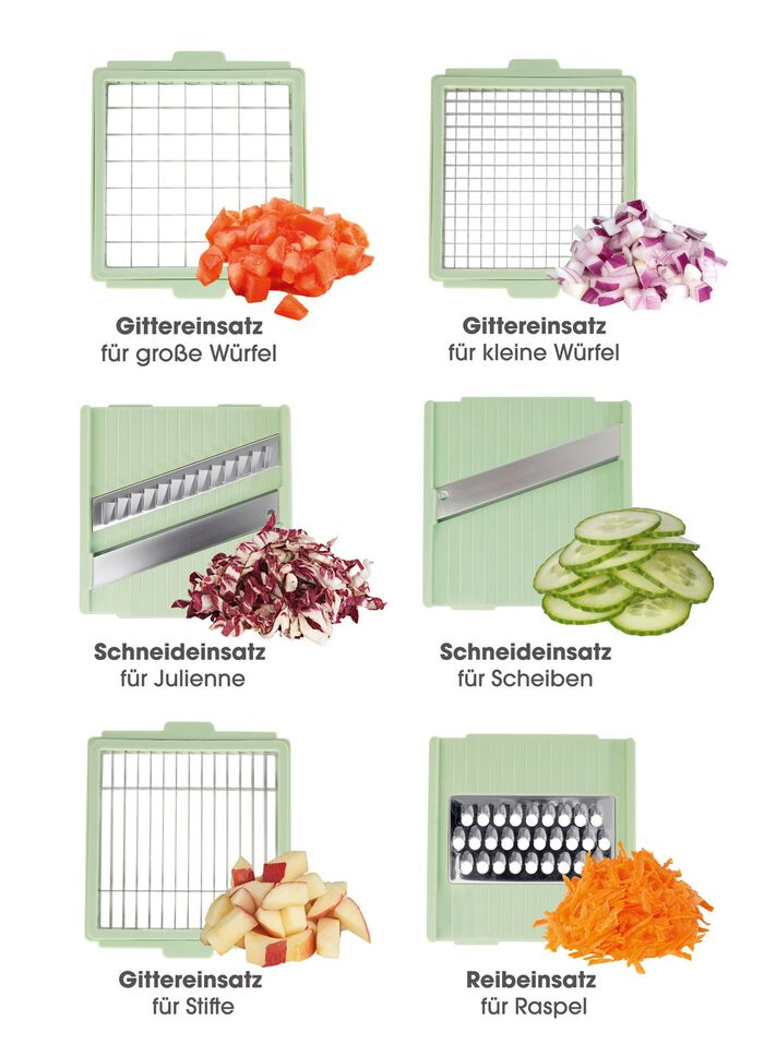 3-in-1 multi-cutter inclusief 6 mesjes 