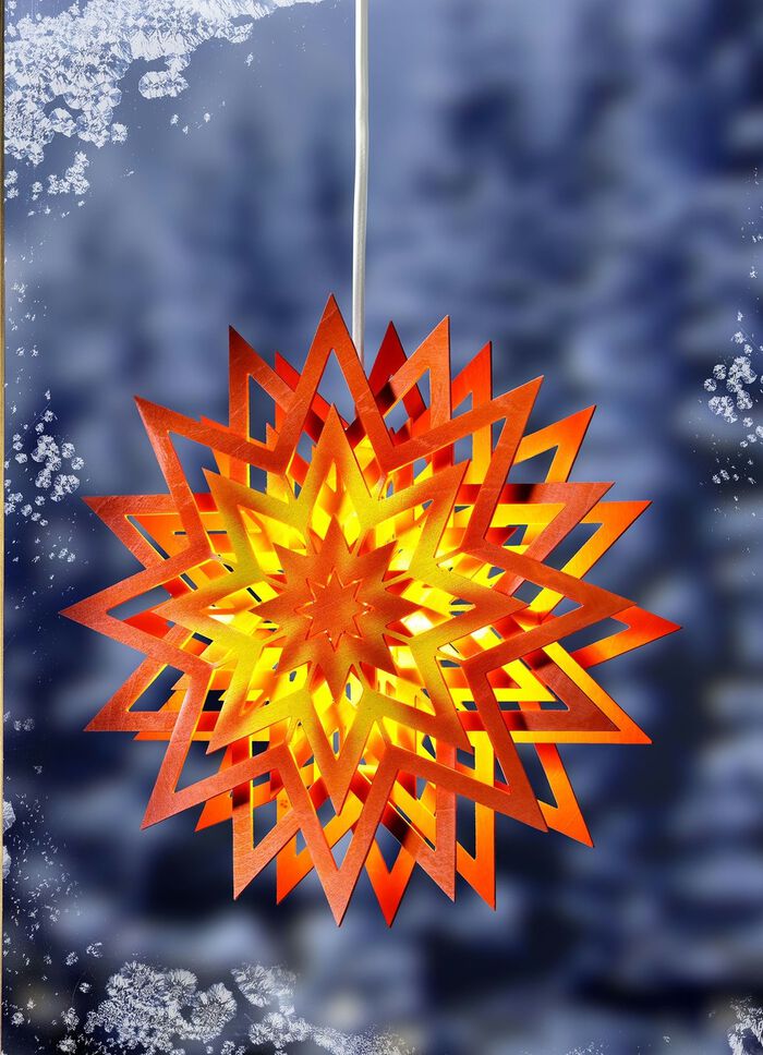 Verlichte raamster met snoertussenschakelaar 