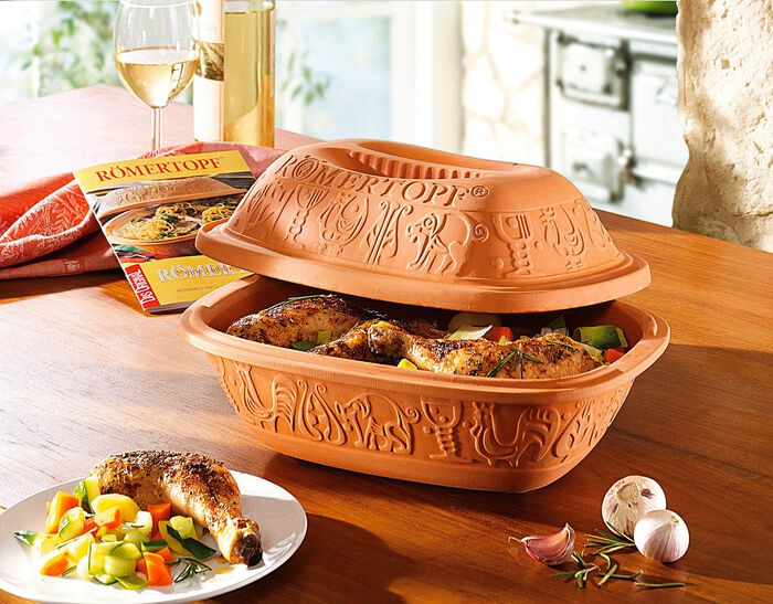 R&Ouml;MERTOPF braadpan voor 2 personen 