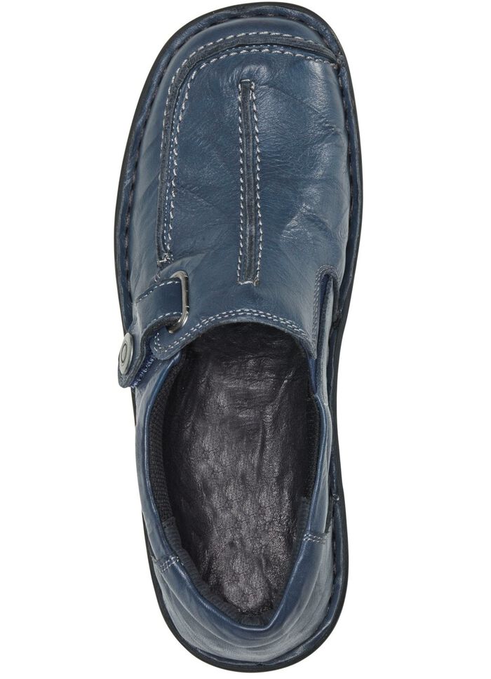 ELENA EDEN, comfortabele damespantoffels, breedte G, met uitneembaar voetbed MARINE