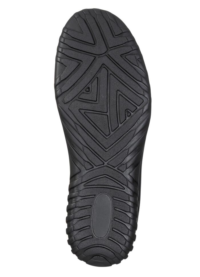 ELENA EDEN, comfortabele dames veterschoenen, breedte H, met uitneembaar voetbed ZWART