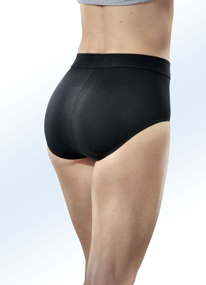 sloggi Double Comfort twinpack maxi slips met biologisch katoen ZWART