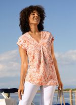 Shirt met wijd gesneden schouders 