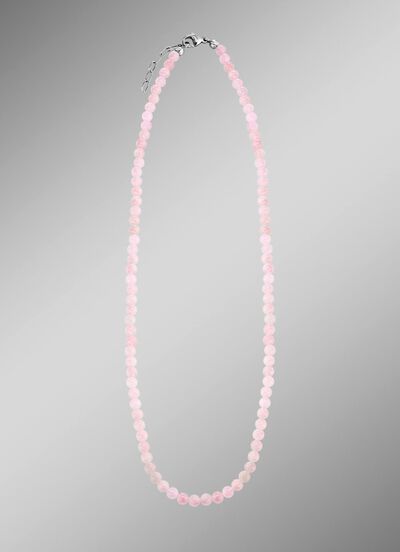 Ketting met echte rozenkwarts 