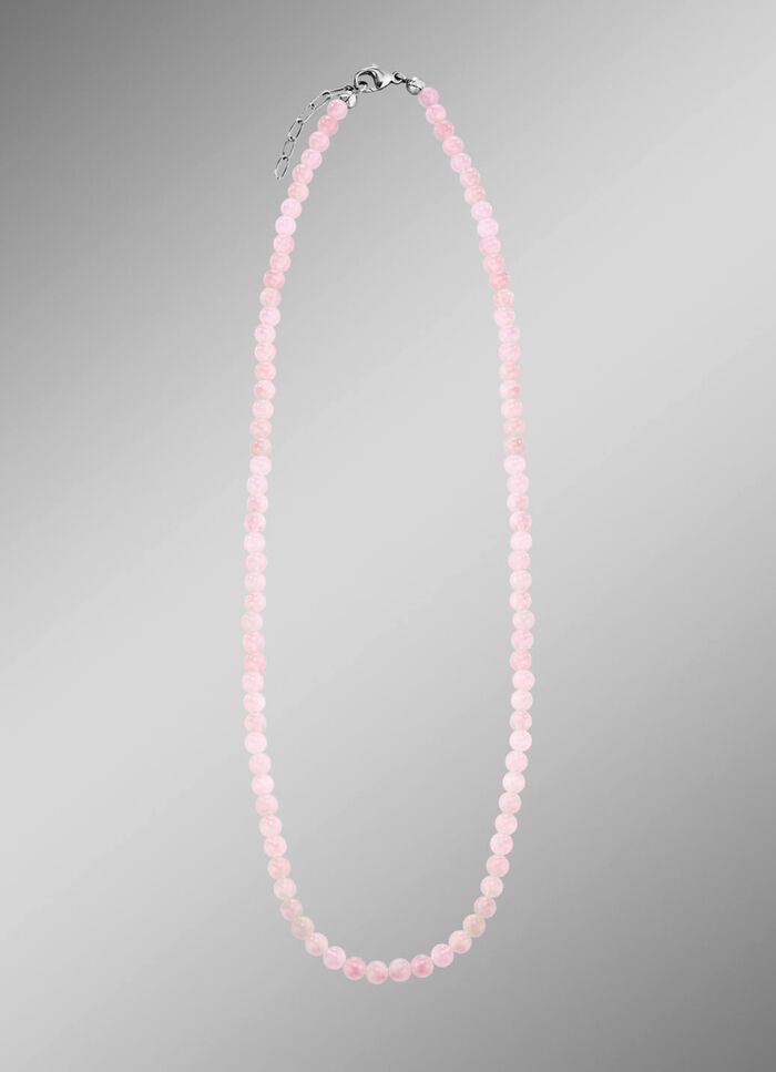 Ketting met echte rozenkwarts 