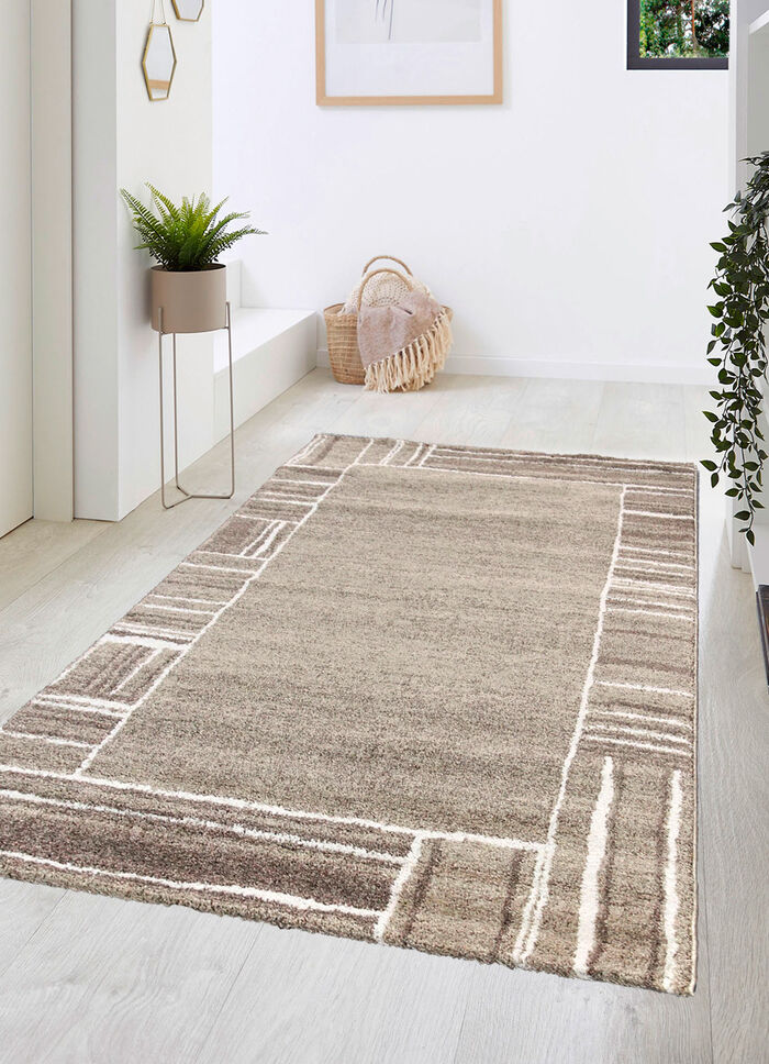 Bruggen en tapijten met fijn bewerkte randen BEIGE