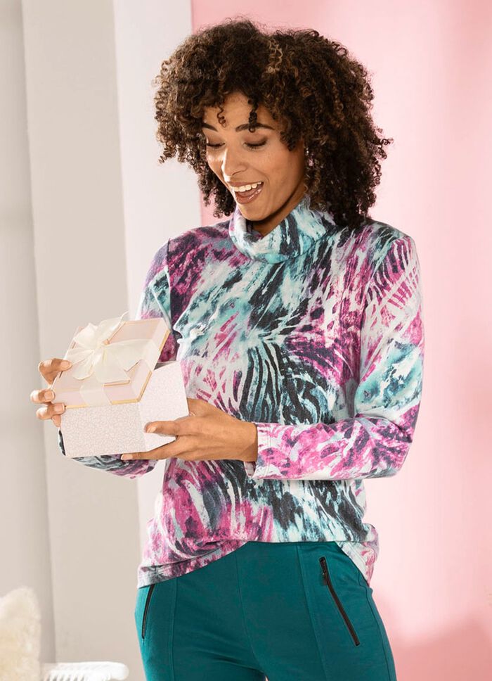 Een overhemd van zachte, fijne jersey 