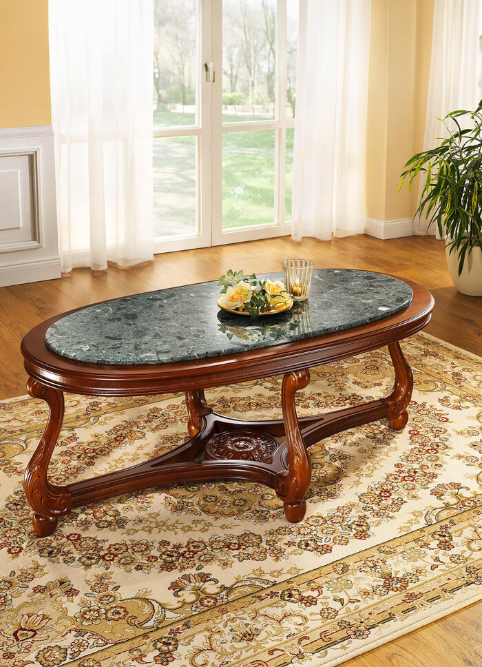 Woonkamertafels met marmeren conglomeraatblad 