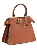 Laurina, mini tas, dames, met afneembare, verstelbare schouderband COGNAC