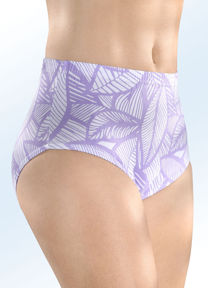 Set van vijf slips met elastische tailleband 