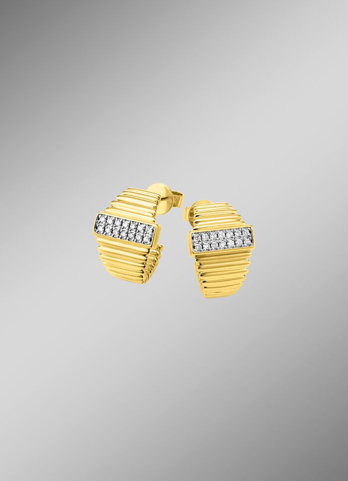 Briljante oorknopjes met 28 briljant geslepen diamanten 