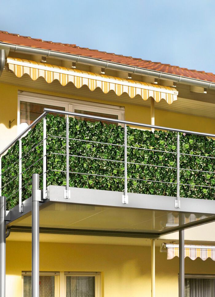 Praktisch privacyscherm van stevig kunststofgaas 