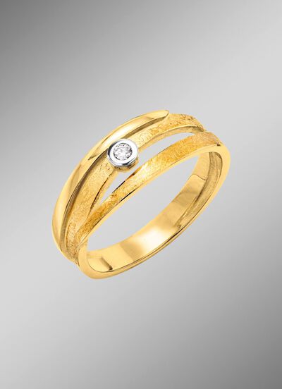 Elegante damesring met diamant 