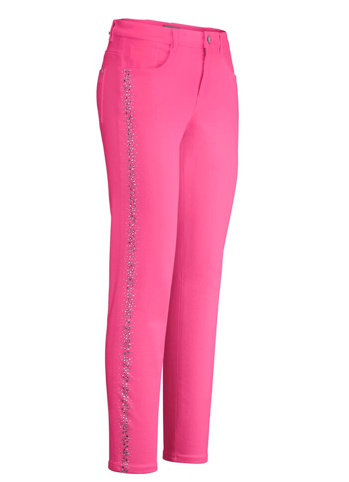 Elegante jeans met effectieve strasssteentjes 