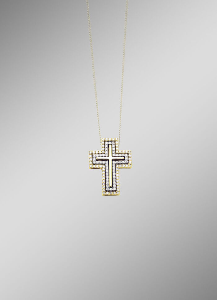 Kruishanger met diamanten 