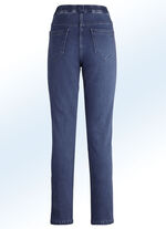 Pull-on-jeans DONKERBLAUW