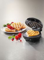 Mini hartwafelijzer met antiaanbaklaag 