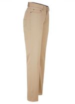 Zomerse broek van "Suprax" met elastische tailleband in 3 kleuren BEIGE