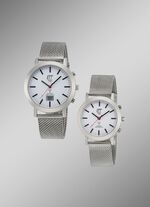 Radiogestuurd partnerhorloge met zonne-energie 