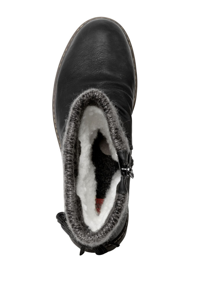 Rieker-laarzen in gekreukelde look ZWART-GRIJS