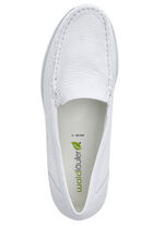 Waldläufer, comfortabele damespantoffels, breedte H, met uitneembaar voetbed WIT