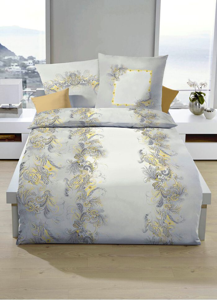 Gemakkelijk te strijken beddengoedset met ritssluiting 