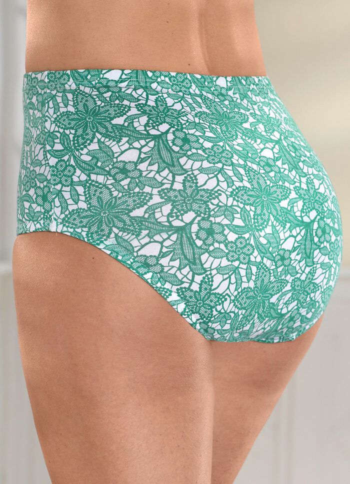 Set van vier slips met een mooi printdesign 