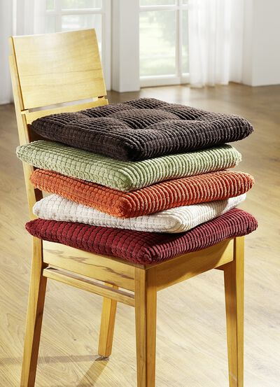 Kussenhoezen of stoelkussens in verschillende kleuren 
