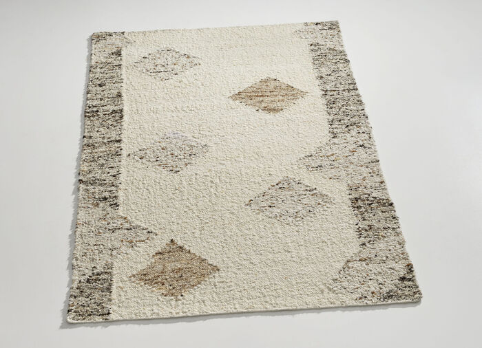 Handgeweven Berber tapijten van 100% wol NATUREL