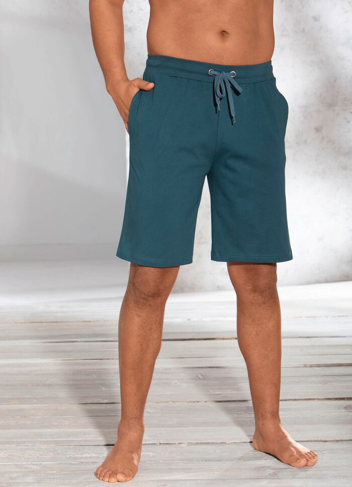 Set van twee slaap- en vrijetijdsbroeken met trekkoord en zijzakken 